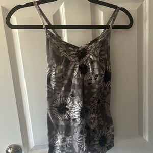 The North Face Floral Camisole in Gray and Black
